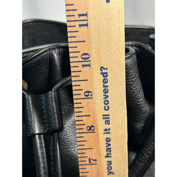 Marc by Marc Jacobs Black Leather Bucket Bag Standard Supply Workwear Gld Accent - Picture 9 of 11